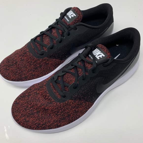 🆕 Nike Flex Contact Running - Black/Dark Team Red - Picture 2 of 8